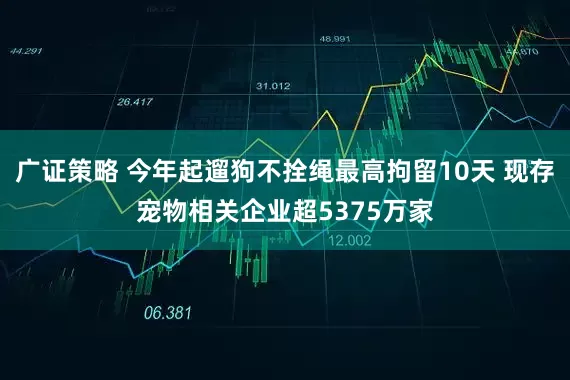 广证策略 今年起遛狗不拴绳最高拘留10天 现存宠物相关企业超5375万家