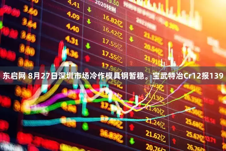 东启网 8月27日深圳市场冷作模具钢暂稳。宝武特冶Cr12报139